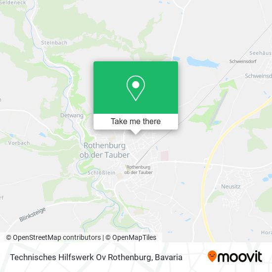 Technisches Hilfswerk Ov Rothenburg map