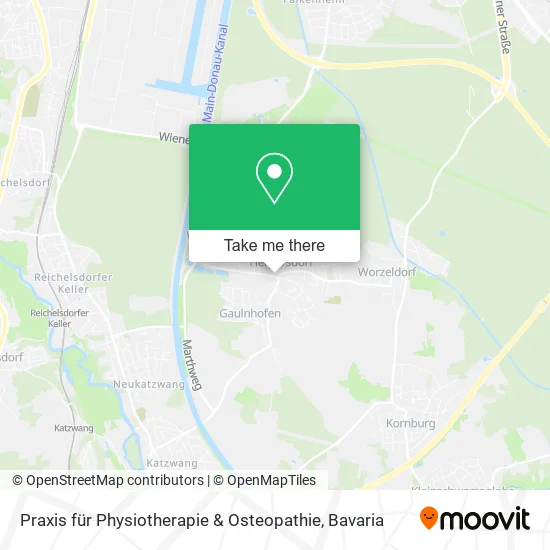 Карта Praxis für Physiotherapie & Osteopathie