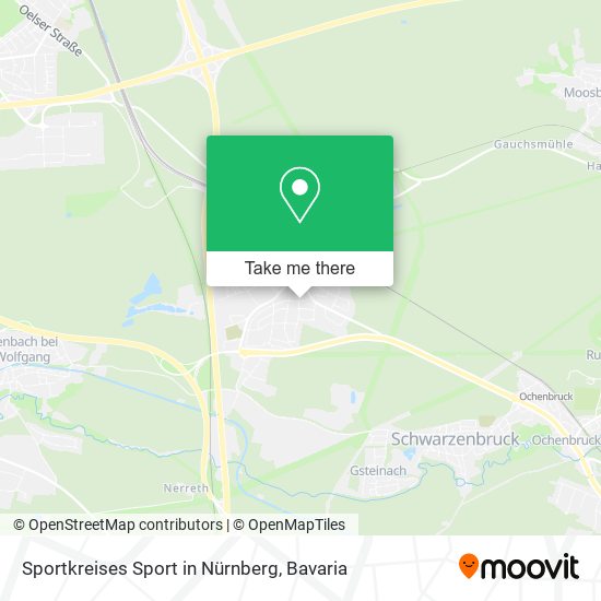 Sportkreises Sport in Nürnberg map