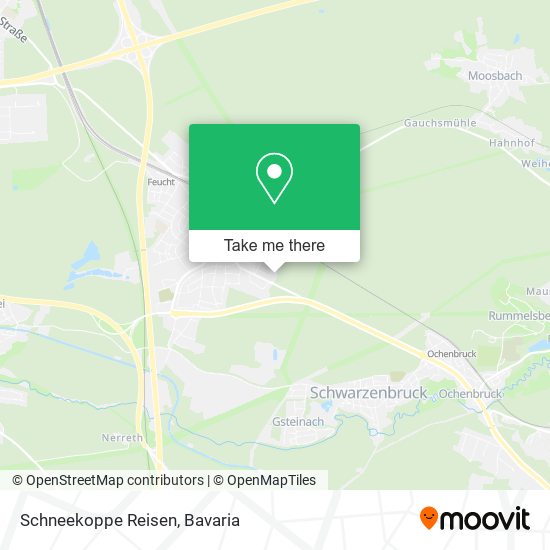 Schneekoppe Reisen map