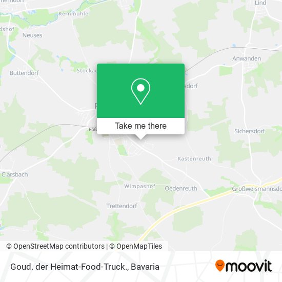 Goud. der Heimat-Food-Truck. map