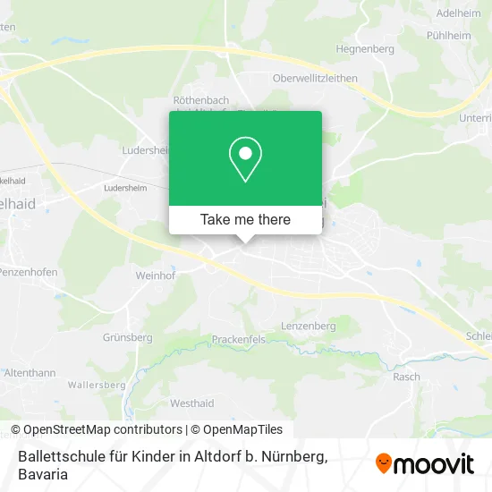 Карта Ballettschule für Kinder in Altdorf b. Nürnberg