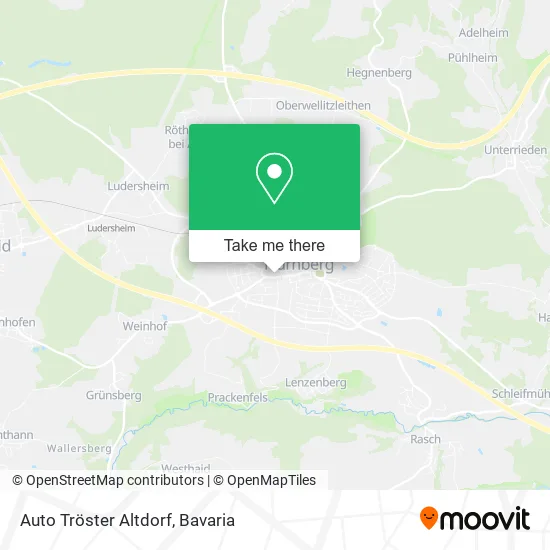 Карта Auto Tröster Altdorf