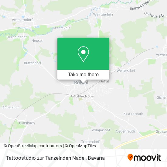 Tattoostudio zur Tänzelnden Nadel map