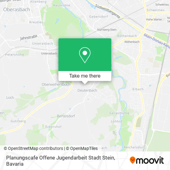 Карта Planungscafe Offene Jugendarbeit Stadt Stein