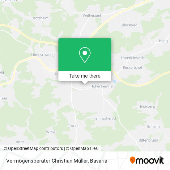 Карта Vermögensberater Christian Müller