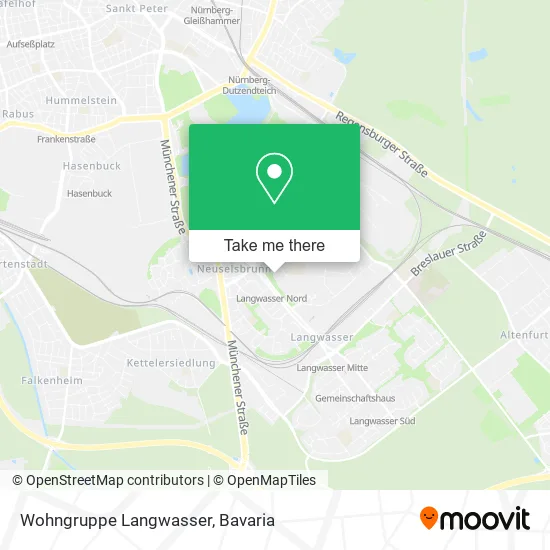 Карта Wohngruppe Langwasser