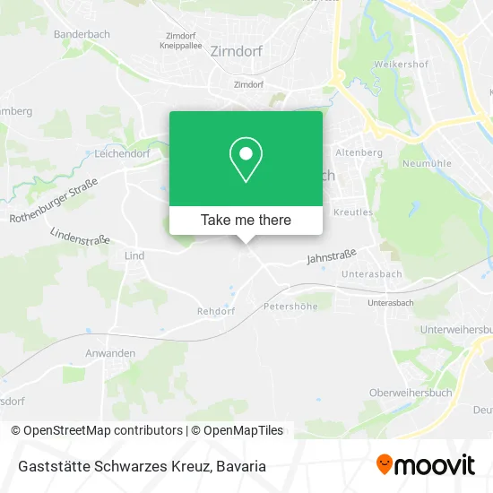 Карта Gaststätte Schwarzes Kreuz