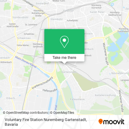 Карта Voluntary Fire Station Nuremberg Gartenstadt