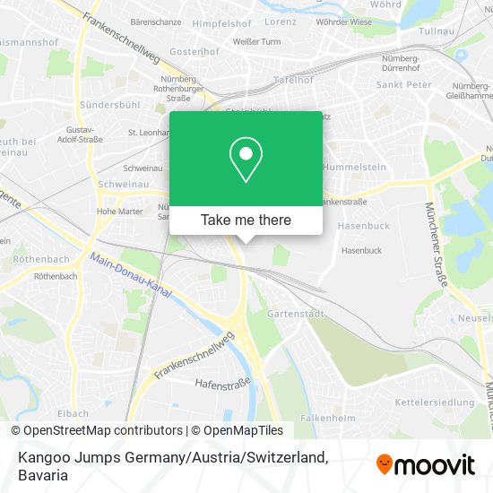 Kangoo Jumps Germany / Austria / Switzerland map