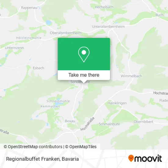 Карта Regionalbuffet Franken