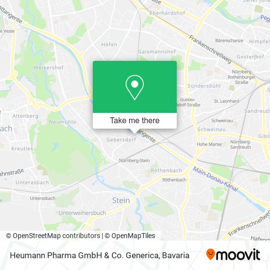 Heumann Pharma GmbH & Co. Generica map