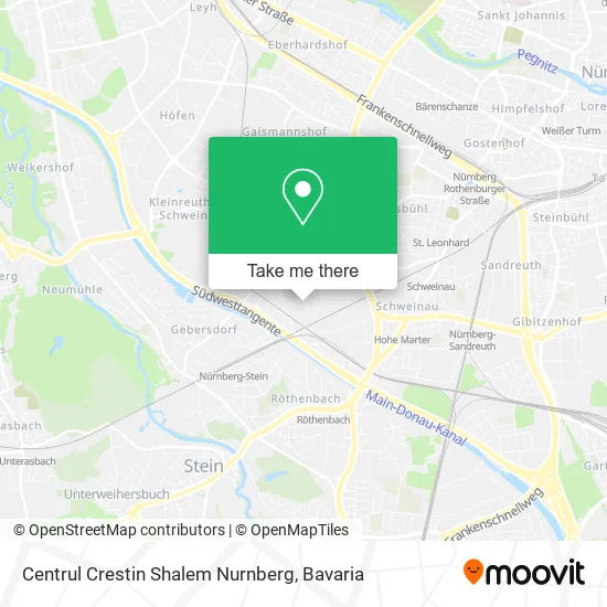 Карта Centrul Crestin Shalem Nurnberg