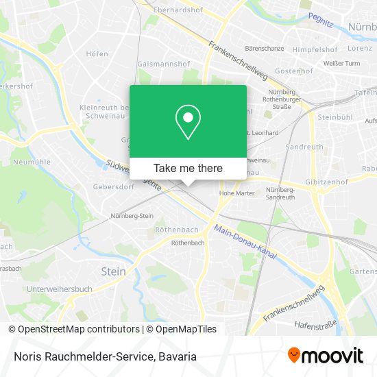 Noris Rauchmelder-Service map