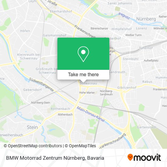 BMW Motorrad Zentrum Nürnberg map