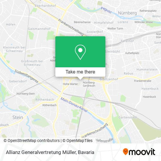 Allianz Generalvertretung Müller map