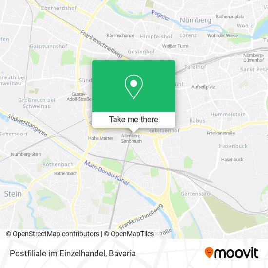 Postfiliale im Einzelhandel map