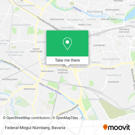 Карта Federal-Mogul Nürnberg