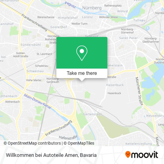 Willkommen bei Autoteile Amen map