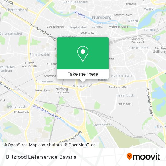 Blitzfood Lieferservice map