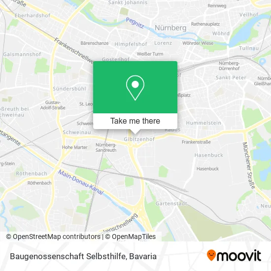 Карта Baugenossenschaft Selbsthilfe