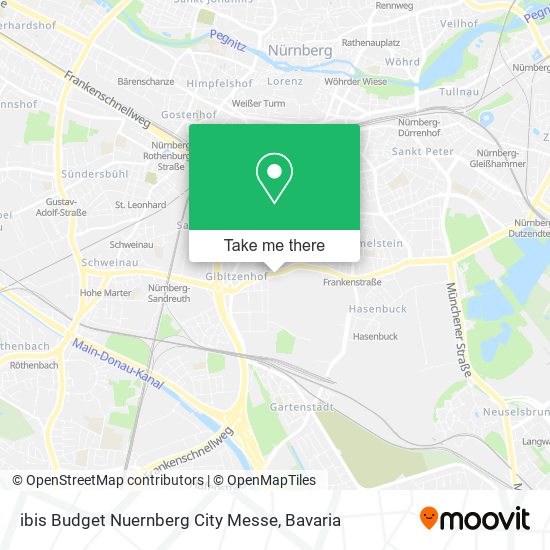 ibis Budget Nuernberg City Messe map