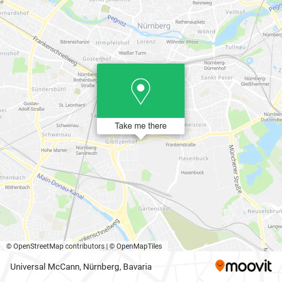 Карта Universal McCann, Nürnberg