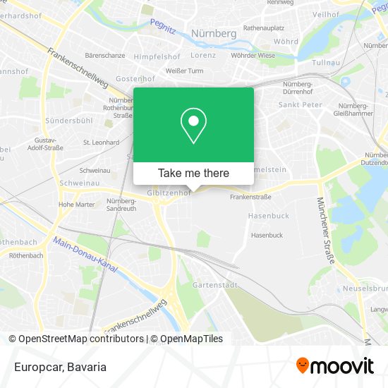 Europcar map