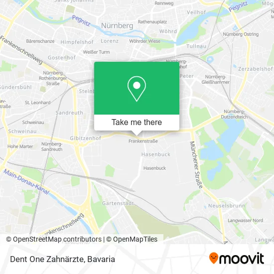 Карта Dent One Zahnärzte