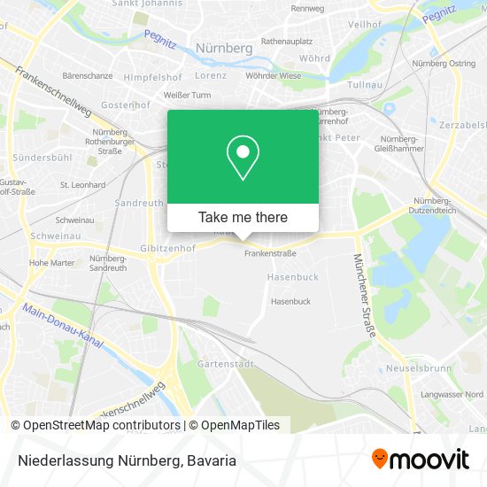 Niederlassung Nürnberg map