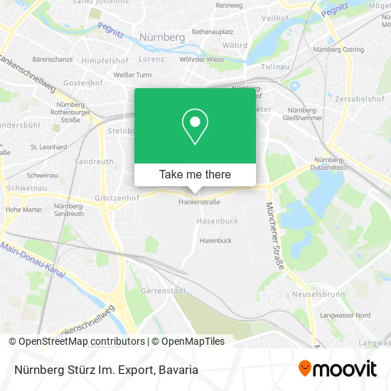 Карта Nürnberg Stürz Im. Export