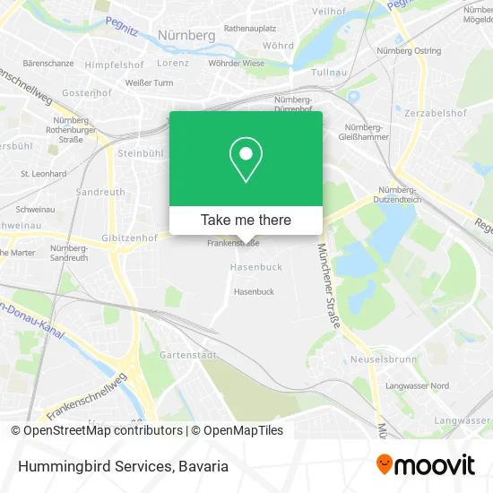 Карта Hummingbird Services
