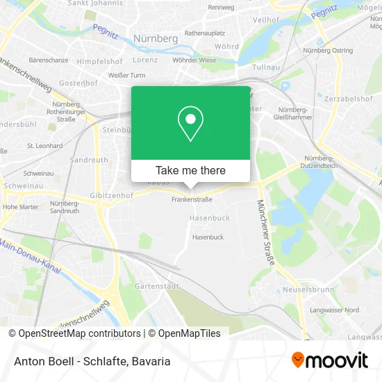 Карта Anton Boell - Schlafte