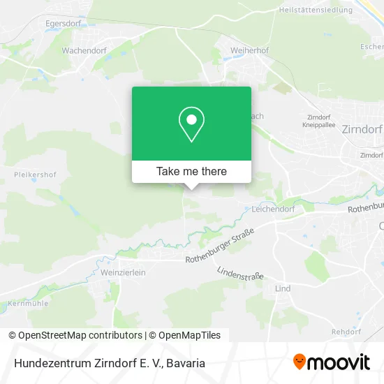 Карта Hundezentrum Zirndorf E. V.