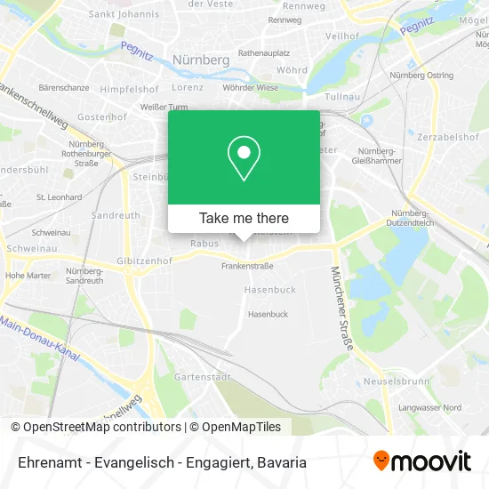 Карта Ehrenamt - Evangelisch - Engagiert