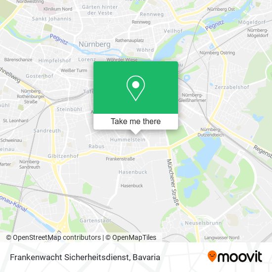 Frankenwacht Sicherheitsdienst map