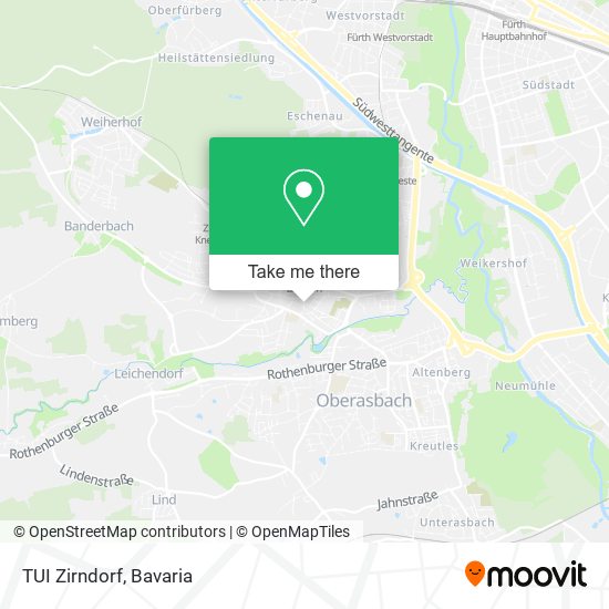 TUI Zirndorf map