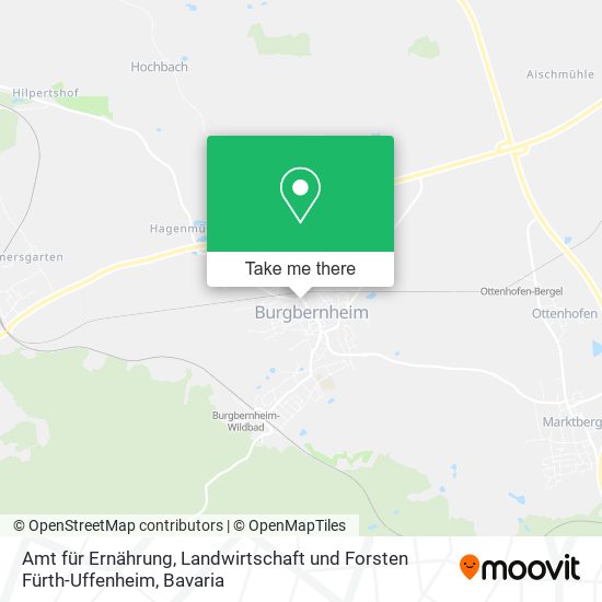 Amt für Ernährung, Landwirtschaft und Forsten Fürth-Uffenheim map