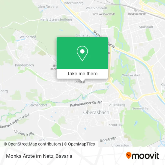 Карта Monks Ärzte im Netz