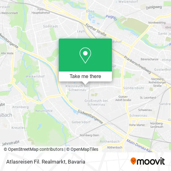 Карта Atlasreisen Fil. Realmarkt
