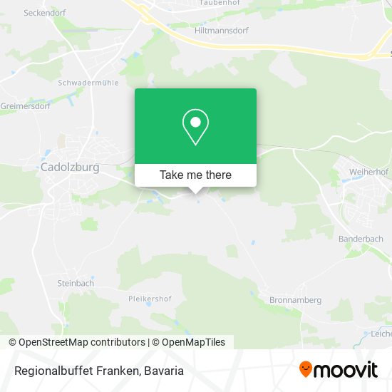 Regionalbuffet Franken map