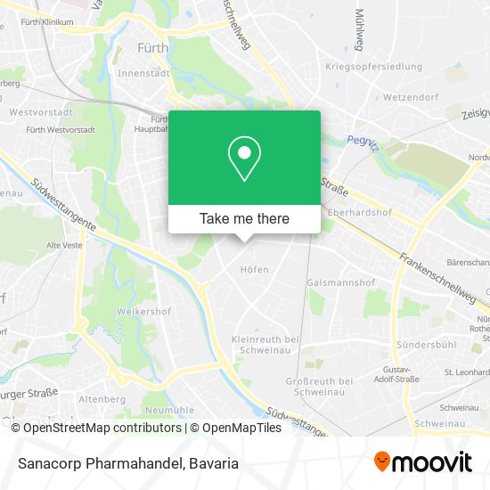 Sanacorp Pharmahandel map