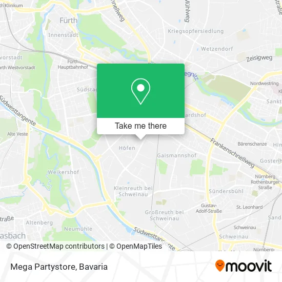 Карта Mega Partystore