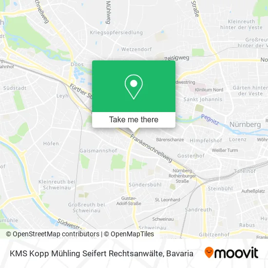 Карта KMS Kopp Mühling Seifert Rechtsanwälte