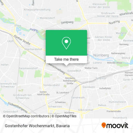 Карта Gostenhofer Wochenmarkt