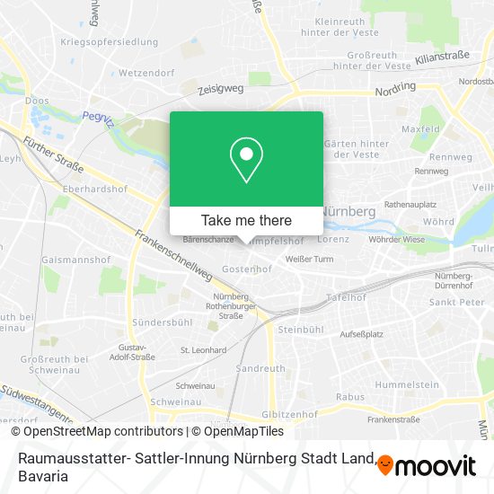 Raumausstatter- Sattler-Innung Nürnberg Stadt Land map
