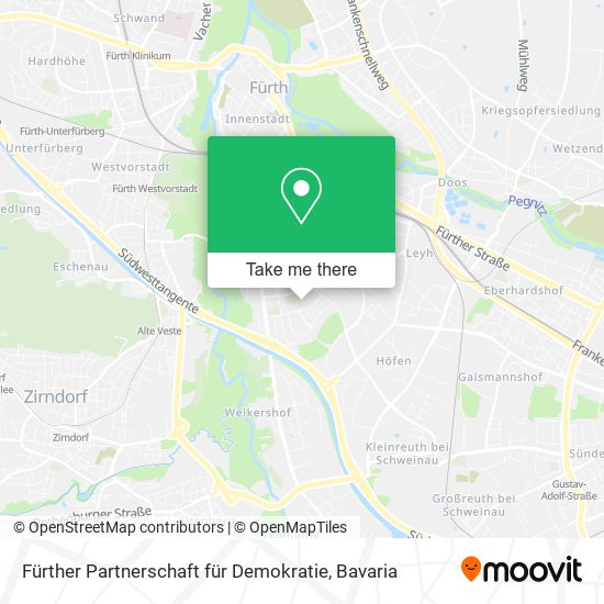 Fürther Partnerschaft für Demokratie map