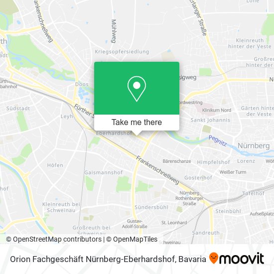 Orion Fachgeschäft Nürnberg-Eberhardshof map