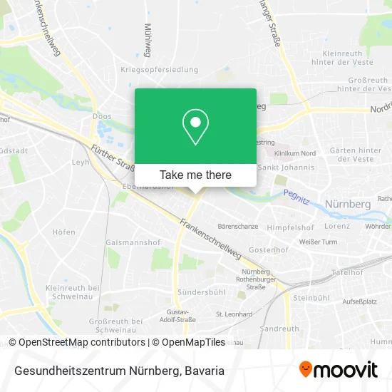 Карта Gesundheitszentrum Nürnberg