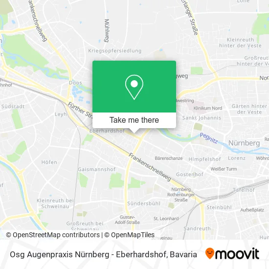 Карта Osg Augenpraxis Nürnberg - Eberhardshof